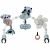 Variation Blanc, noir, bleu du produit Arche articulée pour poussette Black & White de la marque Tiny Love