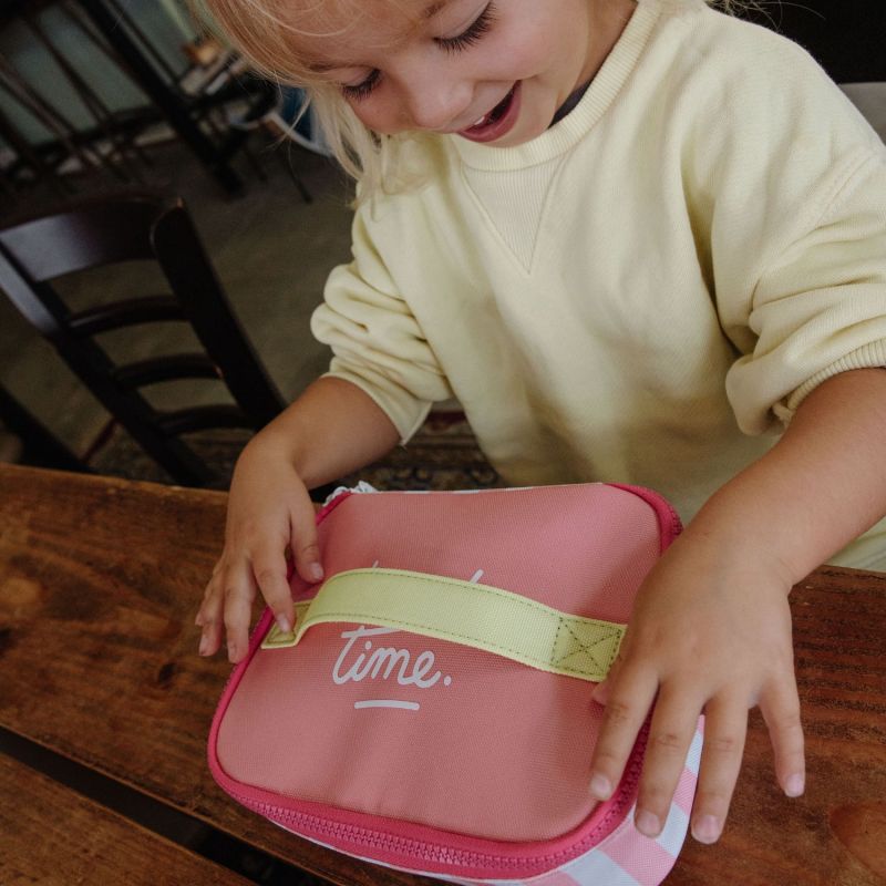 Snack bag isotherme Pink Stripes Hello Hossy Ambiance 2