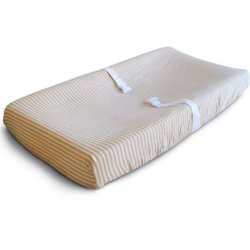 Housse de matelas à langer Natral Stripes (81 x 41 cm) Mushie