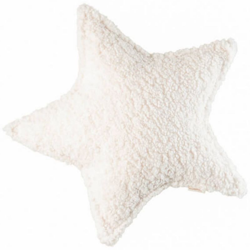 Coussin étoile Cream White molletonné Wigiwama Produit 1