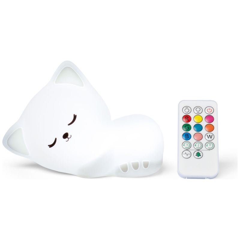 Veilleuse tactile en silicone Chat Stella avec télécommande Little L Produit 3