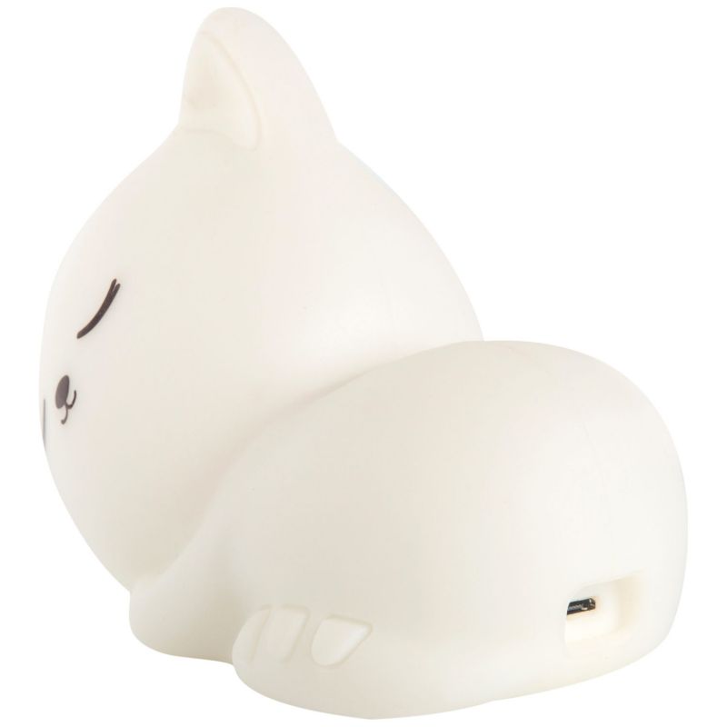 Veilleuse tactile en silicone Chat Stella avec télécommande Little L Produit 6