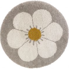 Tapis rond Bohemian daisy beige - Nattiot