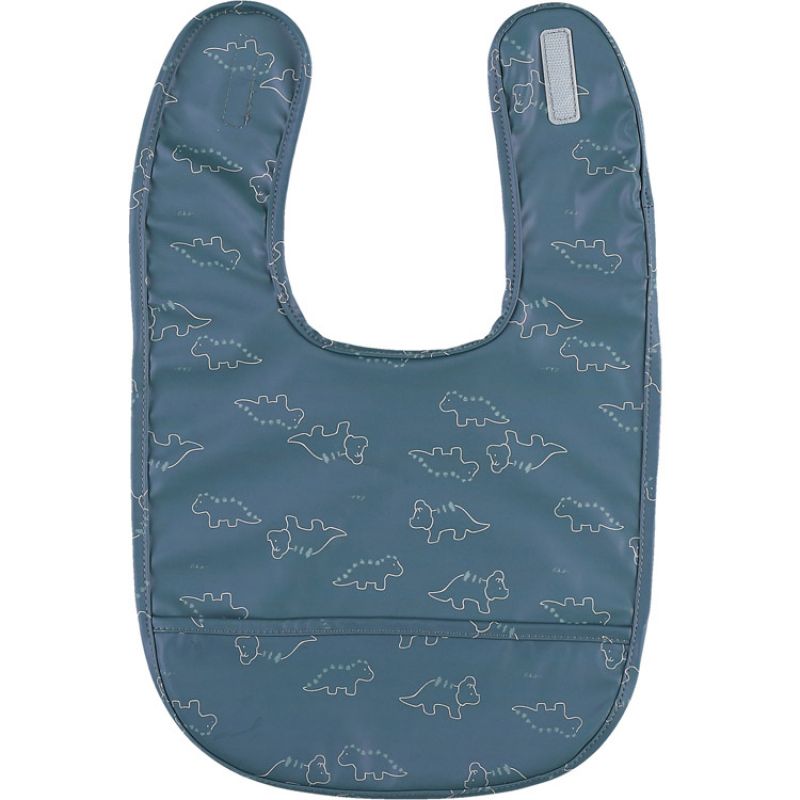 Bavoir ciré à poche Mix & Match bleu Noukie's