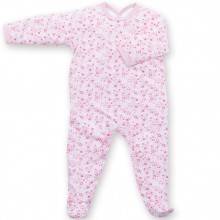 Pyjama léger jersey Lizie pompon (0-3 mois : 50 à 60 cm)  par Bemini