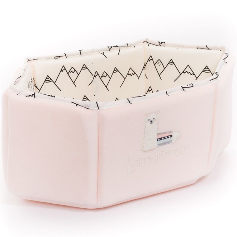 Panier de toilette rose Lamamour (31 x 13 cm) Maison Nougatine
