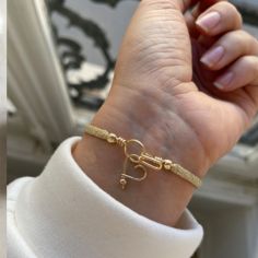 Bracelet cordon paillette Amour goldfilled jaune (personnalisable)