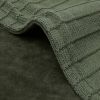 Couverture polaire en coton bio Pure Knit Leaf Green (75 x 100 cm)  par Jollein