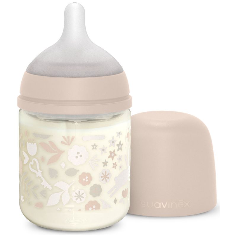 Biberon en verre tétine SXPro S Wonderland Rose (120Ml) Suavinex Produit 2