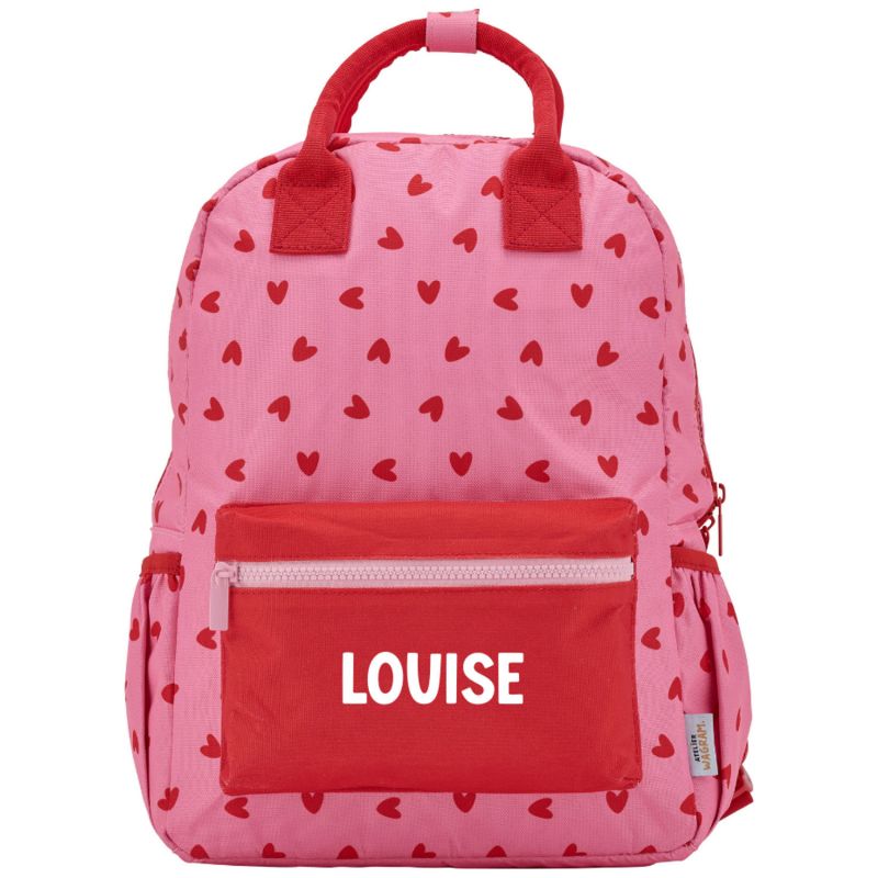 Sac à dos Coeurs Rouges personnalisable Atelier Wagram Produit 3