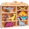Set animaux en bois Dinosaures  par Tender Leaf