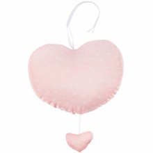 Coeur musical Pink Bows (27 cm)  par Les Rêves d'Anaïs