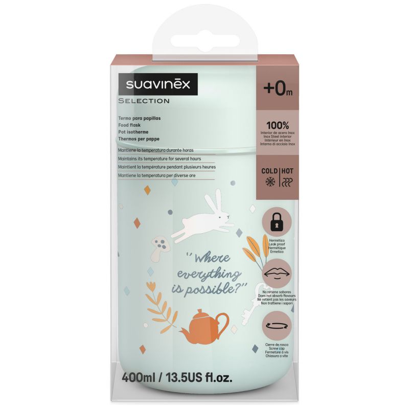 Thermos alimentaire Wonderland Bleu (400Ml) Suavinex Packaging 8