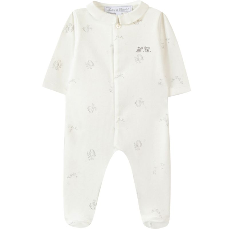 Pyjama Petit Augustin en coton écru (9 mois) Tartine et Chocolat Produit 1 grande taille