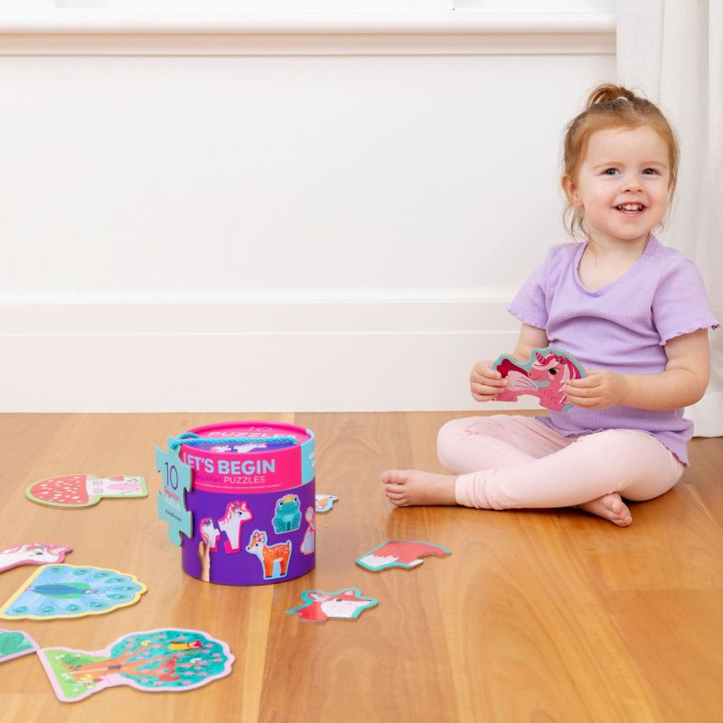 Puzzle Let's Begin Licornes (10 puzzles de 2 pièces) Crocodile Creek Ambiance 4