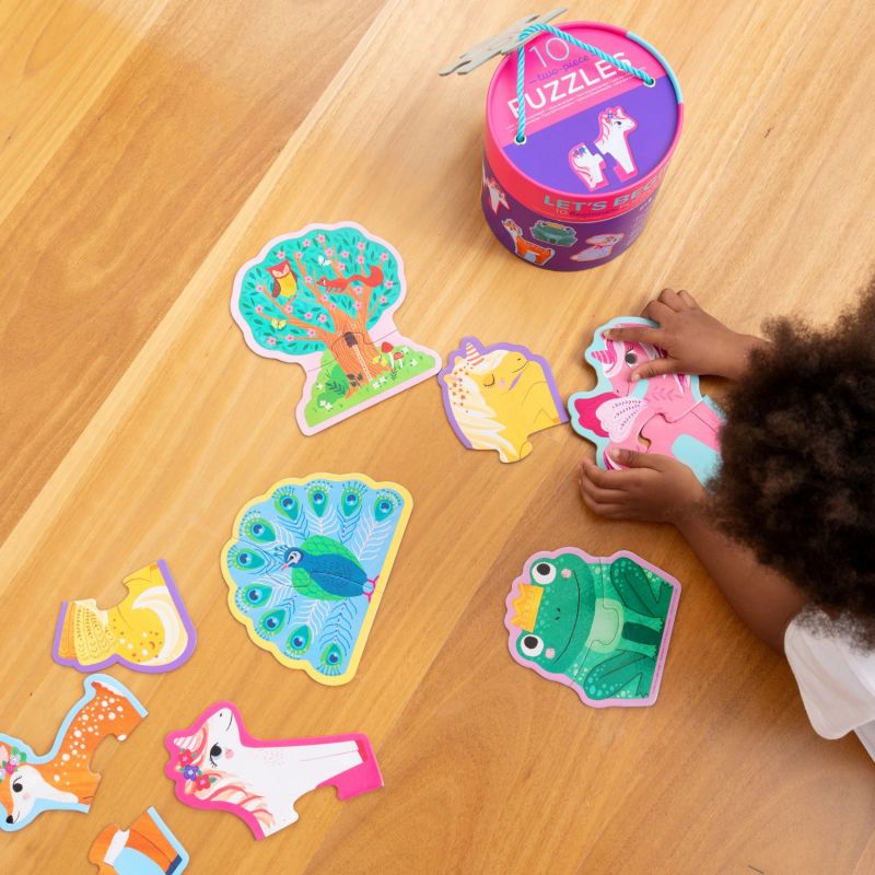 Puzzle Let's Begin Licornes (10 puzzles de 2 pièces) Crocodile Creek Ambiance 7