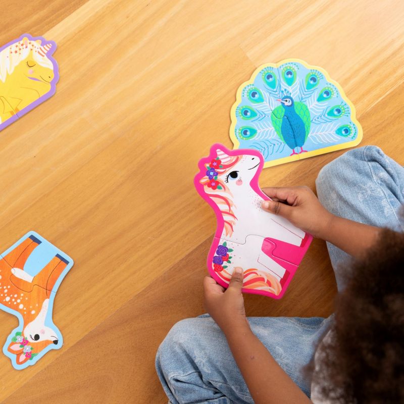 Puzzle Let's Begin Licornes (10 puzzles de 2 pièces) Crocodile Creek Ambiance 9