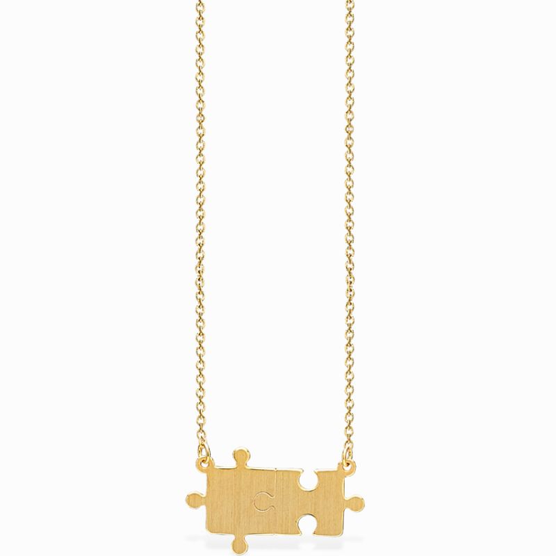 Collier Life puzzle (vermeil doré) Coquine