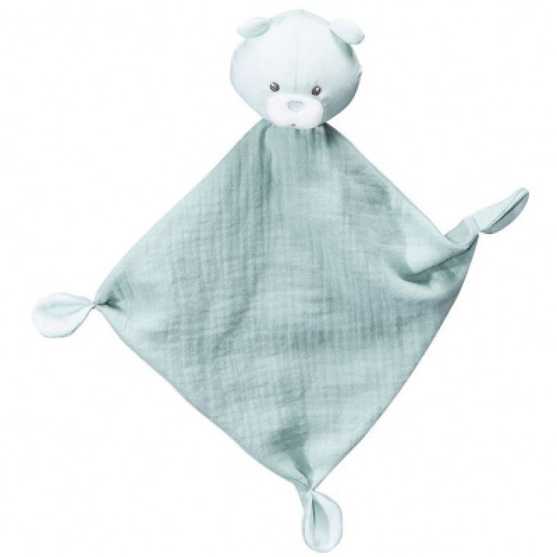 Doudou plat ours Lily mint Sauthon