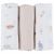Variation Ecru, Beige du produit Lot de 3 langes en mousseline bio Dino (70x70 cm) de la marque Noukie's
