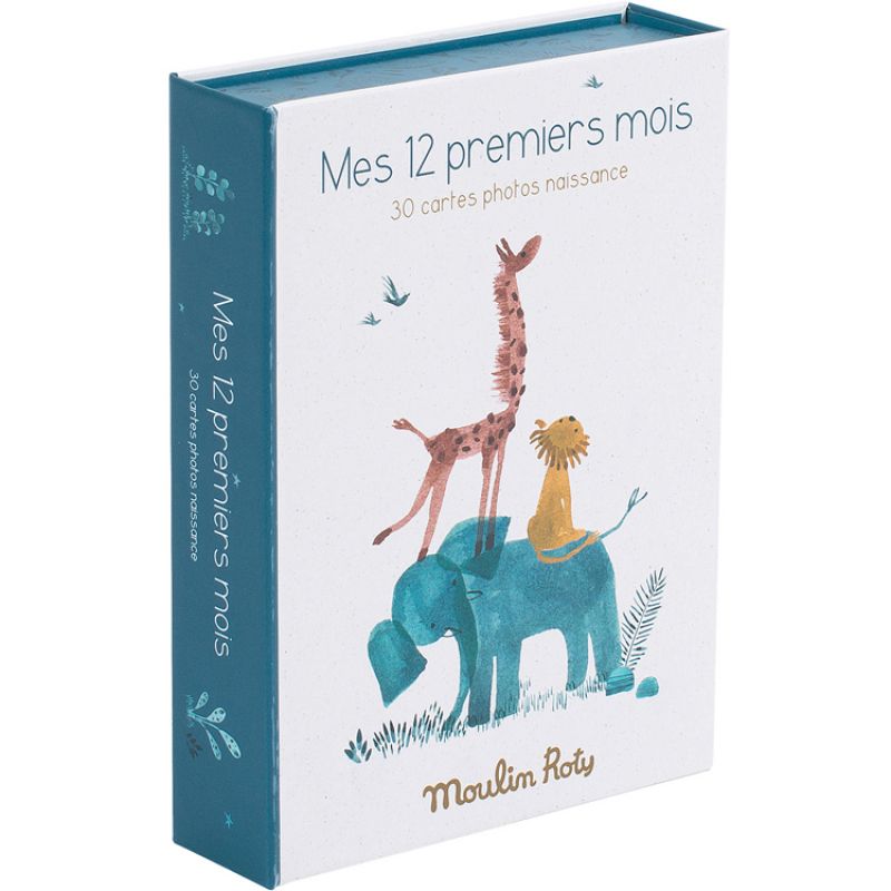 Cartes Mes 12 premiers mois Sous mon Baobab Moulin Roty Packaging 1 grande taille