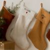 Chaussettes de Noël Gaze Camel (personnalisable) Atelier Wagram Ambiance 2