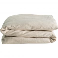 Housse de couette satin de coton bio Lin (100 x 140 cm) - Kadolis