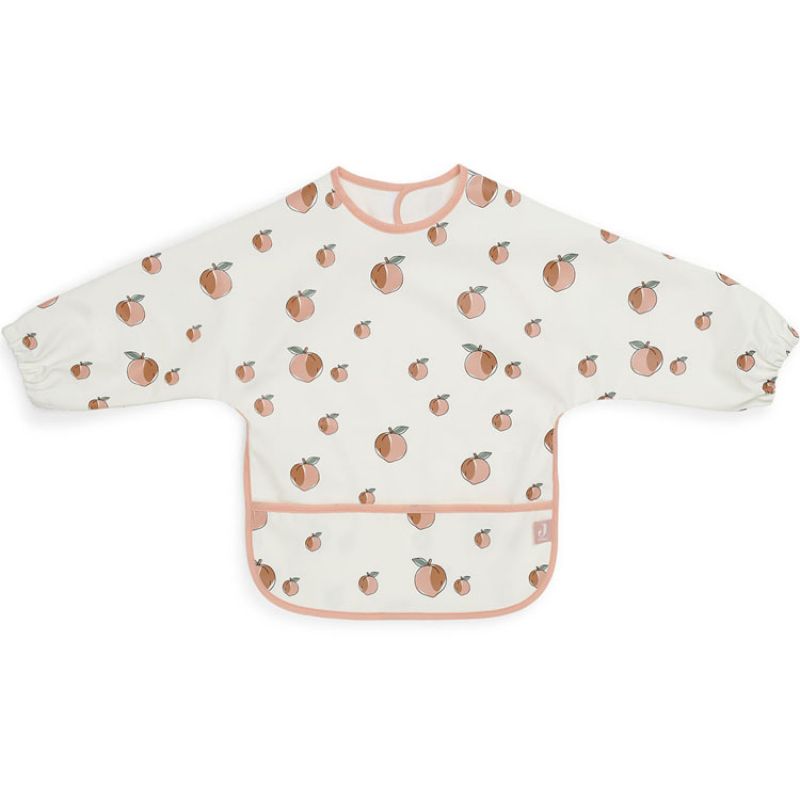 Bavoir manches longues waterproof Peach pêche Jollein