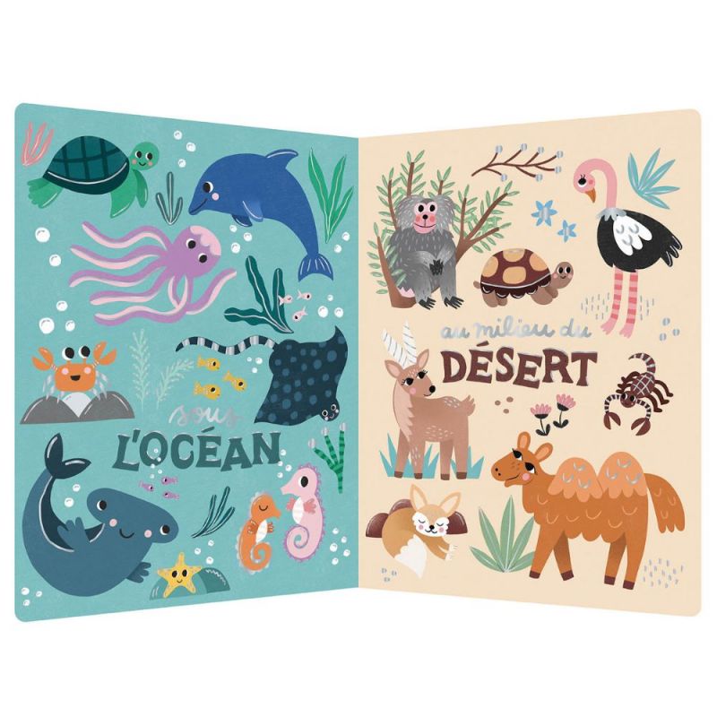 Livre Mes 100 animaux à découvrir Auzou Editions Produit ouvert 2