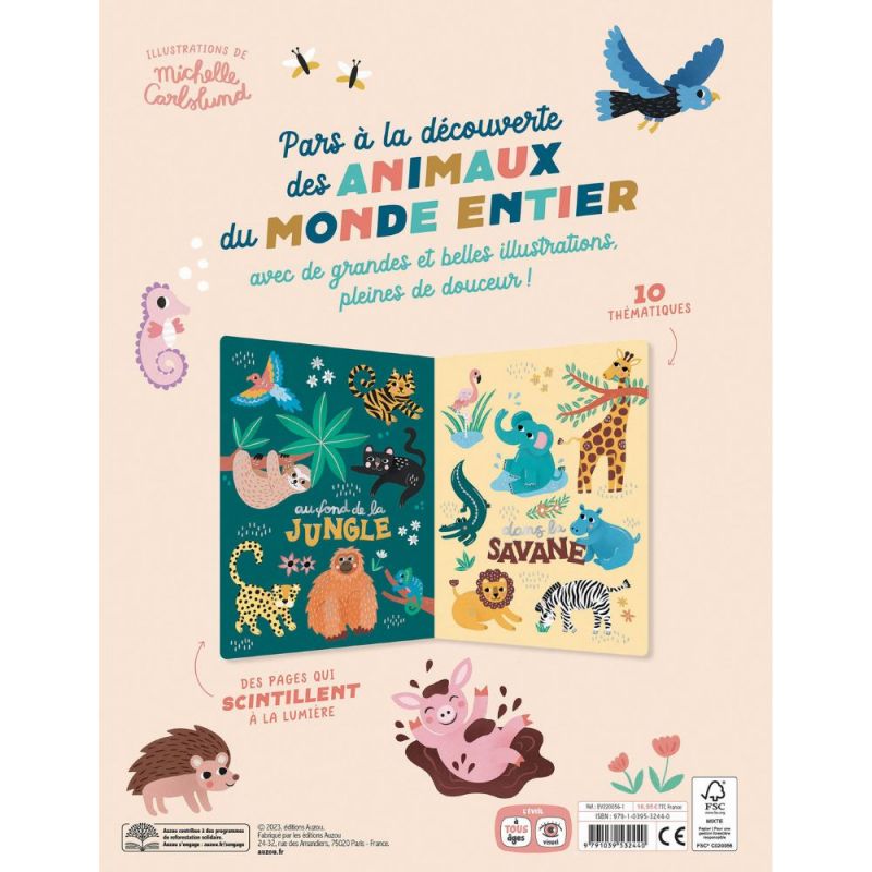 Livre Mes 100 animaux à découvrir Auzou Editions Packaging 4