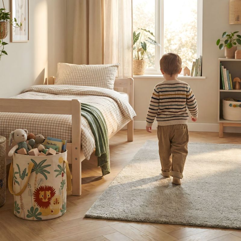 Tapis rectangulaire Etico Moss (140 x 200 cm) Nattiot Ambiance 2