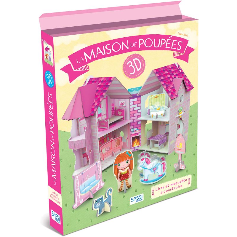 Livre et maquette 3D La maison de poupées Sassi Junior