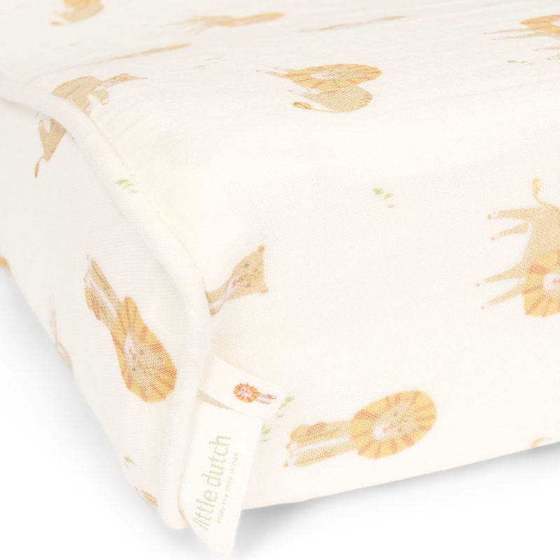 Housse pour matelas à langer en gaze de coton Safari Leo (50 x 70 cm) Little Dutch Produit 2