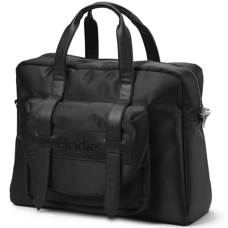 Sac à langer à anses Signature noir Brilliant Black Elodie Details