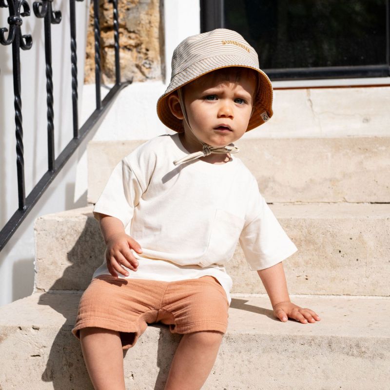 Bob enfant réversible Sunshine jaune (1-2 ans) Chamaye Ambiance 2