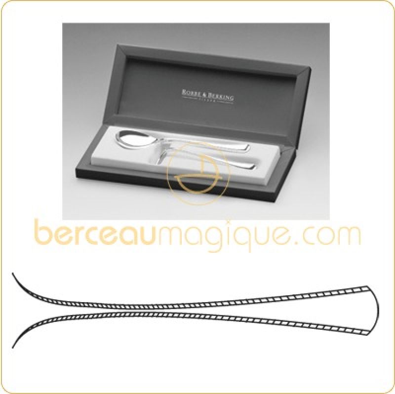 Coffret couverts pour bébé Konigskordel (métal argenté)  Robbe & Berking