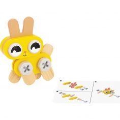 Jeu de construction en bois Brico'kids Petits animaux - Janod 