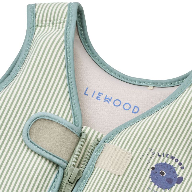 Gilet de natation Dove Seersucker Peppermint-Sandy (1-2 ans) Liewood Produit 5