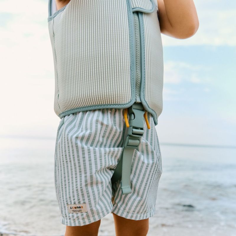 Gilet de natation Dove Seersucker Peppermint-Sandy (1-2 ans) Liewood Ambiance 9