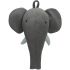 Trophée éléphant en tricot gris - Kids Depot Trophée éléphant en tricot gris - Kids Depot