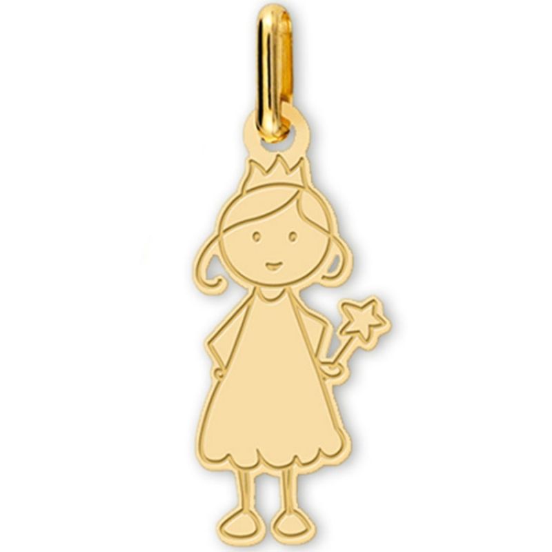 Pendentif Fée (or jaune 375°) Lucas Lucor