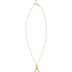 Collier chaîne La petite majuscule goldfilled jaune (personnalisable)