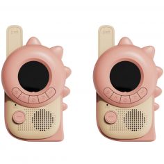 Paire de Talkie-Walkie Zoo Dino Pink - The Zoofamily