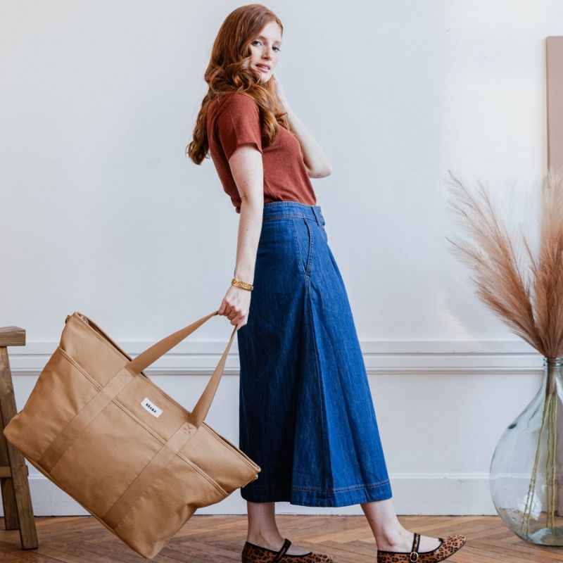 Sac à langer XXL Madrid Ocre Béaba Ambiance 2