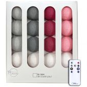 Coffret guirlande LED avec télécommande Les demoiselles rose