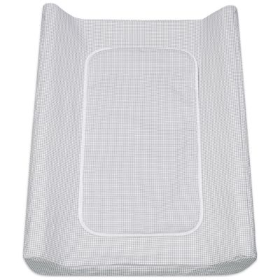 Matelas à langer avec housse Little Bloom Vichy Gris Pasito a pasito
