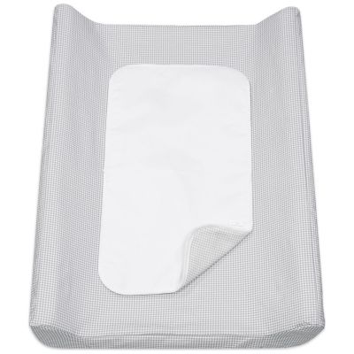Matelas à langer avec housse Little Bloom Vichy Gris