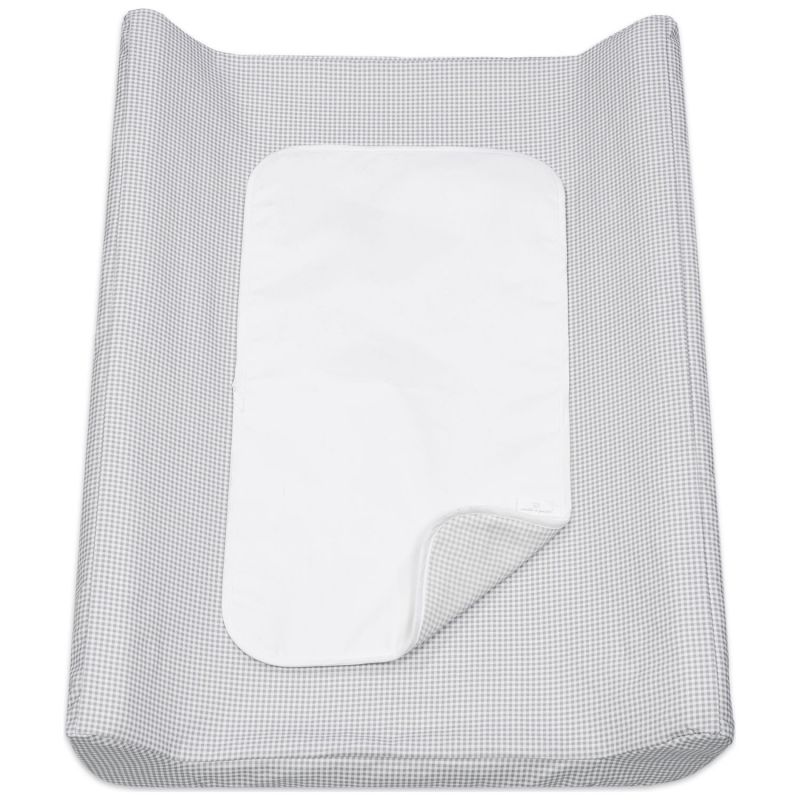 Matelas à langer avec housse Little Bloom Vichy Gris Pasito a pasito Produit 2