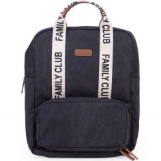 Sac à dos à langer Family club signature noir - Childhome