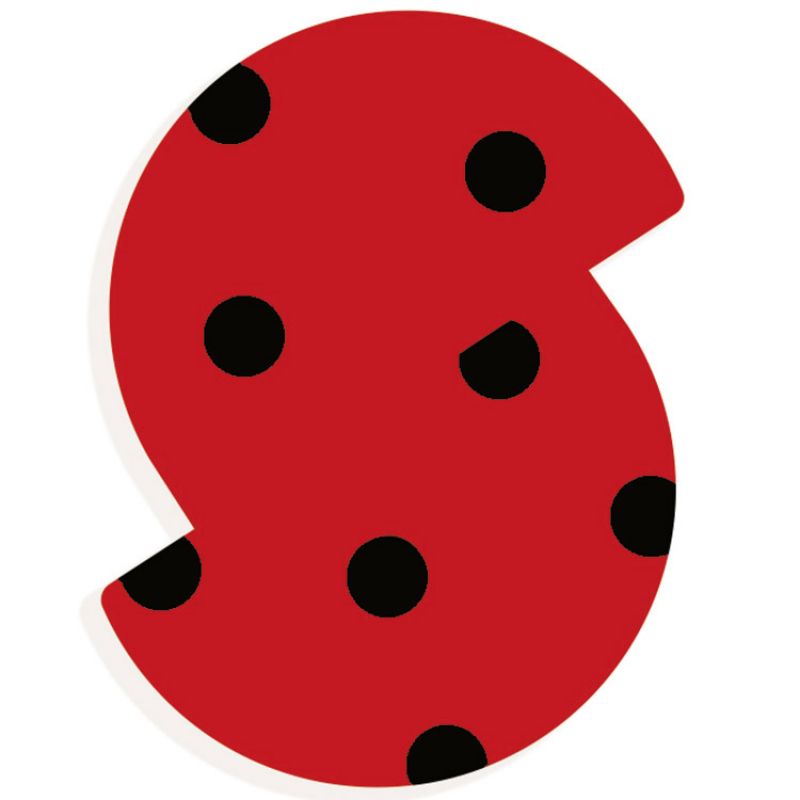 Lettre décorative coccinelle S (coloris aléatoire) Djeco